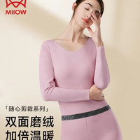 猫人 德绒保暖内衣套装女