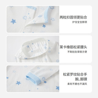 丽婴房 儿童纯棉印花两粒扣家居服套装 100cm