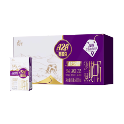 华山牧 A2型蛋白儿童纯牛奶140g*10盒整箱亲和好吸收高钙国企出品