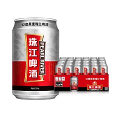 珠江啤酒 原麦啤酒 330ml*24听
