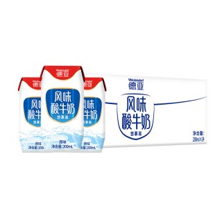 移动端：德亚 风味酸奶200ml*24盒整箱常温早餐酸牛奶原味