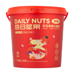知味轩 欢乐家庭小罐装每日坚果小红桶720g