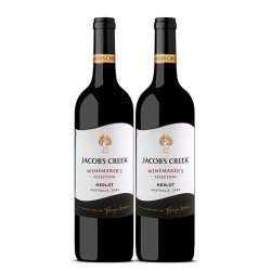 JACOB'S CREEK 酿酒师臻选系列梅洛干红葡萄酒750ml双支装澳洲红五星进口