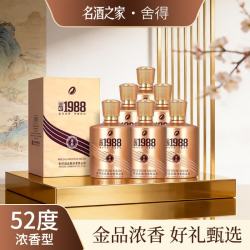 舍得 金品回忆1988 52度浓香型白酒 500ml*6瓶