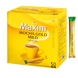 Maxim 速溶咖啡粉 韩国进口东西maxim三合一摩卡 麦可馨 礼盒装 100条装 1200克