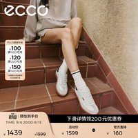 ecco 柔酷11号235813 牛皮板鞋 砂砾灰 38码