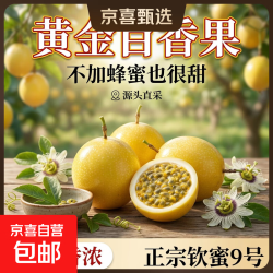 京喜加 黄金百香果10个装(单果45-60克)
