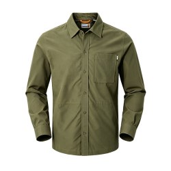 Timberland 男式工装长袖衬衫外套