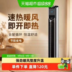 海尔 取暖器家用暖风机节能热风机立式暖炉浴室办公室电暖气烤火炉