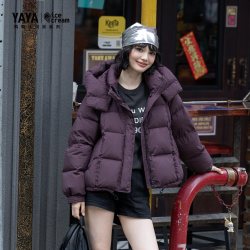 鸭鸭羽绒服 鸭鸭短款羽绒服女26年冬季加厚保暖小个子外套