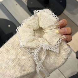 高级感韩系可爱飘带发圈蝴蝶结大肠2025发绳马尾头绳少女半扎发饰