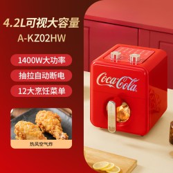 可口可乐 空气炸锅家用可视大容量多功能新款一体全自动电烤箱360