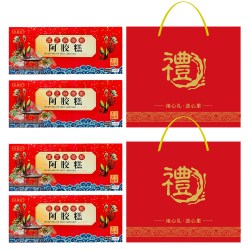 礼盒阿胶糕200g正宗山东东阿即食黑芝麻核桃阿胶块打粉熬膏