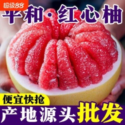 正宗福建平和红心蜜柚当季新鲜孕妇水果薄皮三红肉柚子整箱5/9斤