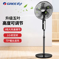 格力 风扇落地扇家用14寸遥控轻音台扇两用客厅大风力宿舍摇头扇
