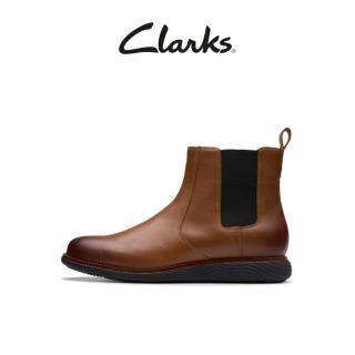 Clarks 其乐男士秋冬经典光面轻盈切尔西短靴