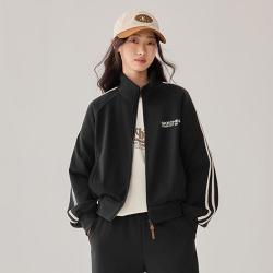 斯凯奇 秋季针织女士外套时尚休闲运动外套女