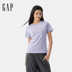 Gap 女装春季款纯棉经典字母logo短袖T恤常规休闲上衣727460