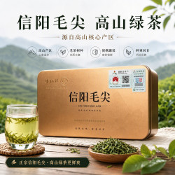望仙潭正宗信阳毛尖2026新茶礼盒 信阳毛尖一级75g小袋茶礼盒装伴手礼袋手提袋