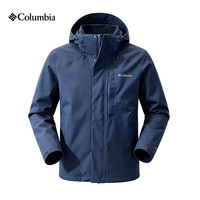Columbia 2026秋冬新品男子户外防水防风休闲运动连帽单层冲锋衣外套