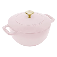 staub 珐宝 法国珐琅铸铁锅 慕斯玫瑰 18cm