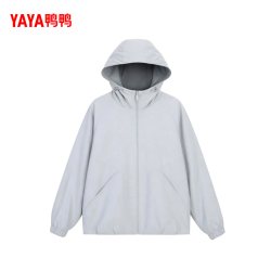 鸭鸭羽绒服 鸭鸭2026年秋冬新品上新男女同款简约休闲百搭连帽抽绳短款外套F