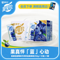真果粒 蓝莓果粒饮料  250g×12盒