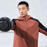 特步 连帽男士夹克保暖防风运动外套户外综训跑山运动外套