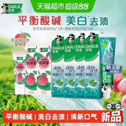 好来 原黑人牙膏清新双效荔枝牙膏200g*4+80g*2支