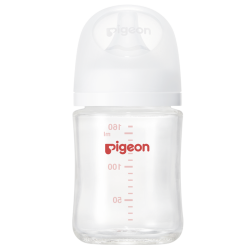 贝亲 玻璃奶瓶宽口径防胀气160ml S号奶嘴 1月+ AA186