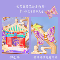 赋闲 北京故宫博物馆文创四季金属冰箱贴金属北京特色旅游纪念品伴手礼 紫禁藤芳-故宫御景亭 流沙冰箱贴