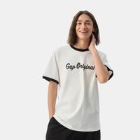 Gap 盖璞 729119 纯棉撞色印花短袖T恤