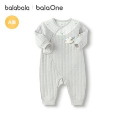 巴拉巴拉 balaOne婴儿连体衣宝宝睡衣爬服哈衣新款亲肤柔软萌