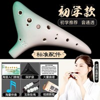 移动端：大古西韵 陶笛12孔初学者入门中音C调十二AC儿童小学生成人树脂专业6埙乐器