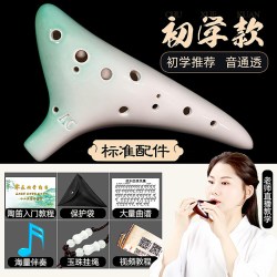 大古西韵 陶笛12孔初学者入门中音C调十二AC儿童小学生成人树脂专业6埙乐器