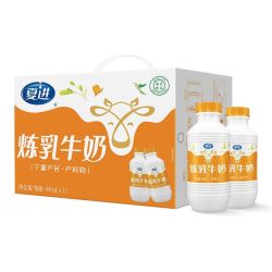 夏进 炼乳牛奶500ml*12瓶整箱奶香浓郁正品包邮瓶装带盖