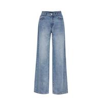 VERO MODA 26秋新品钻饰宽松垂感牛仔裤简约通勤百搭牛仔裤女
