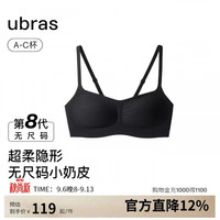 Ubras 无尺码小奶皮轻褶低领文胸