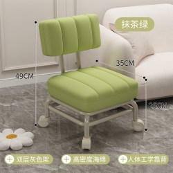 SAMEDREAM 三梦带万向轮小凳子家用滑轮矮凳儿童学步凳客厅小椅子带娃神器凳