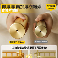 安居客 挂衣架落地卧室衣帽架家用简易轻奢挂衣服架子可移动晾衣架