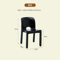 美亦家 现代简约卡通塑料凳子加厚凳子家用餐桌高板凳创意北欧方圆凳椅子