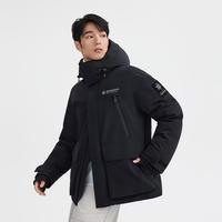 波司登 男女同款 中长款 鸭绒连帽外套羽绒服