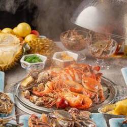 福田宝安罗湖三店通用双人蒸汽活海鲜自助|多店可用】