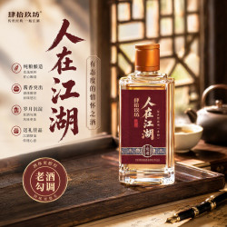 肆拾玖坊 人在江湖小酒酱香型 大曲坤沙 53度 100mL 1瓶#值酒发现官#