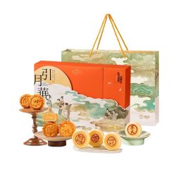 雅觅 森林月月正圆月饼 480g 礼盒装