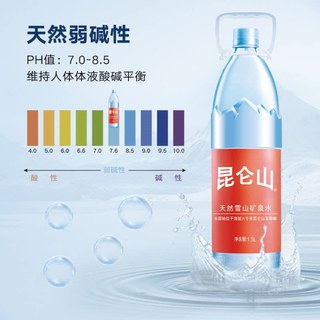 昆仑山 雪山天然矿泉水 1.5L*60瓶
