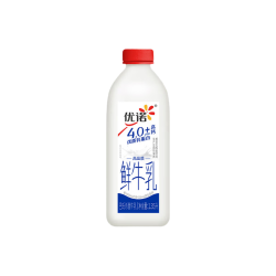 优诺 4.0+优质乳蛋白鲜牛奶1.35L*3桶*4期 共12桶 奶卡礼卡 中秋送礼