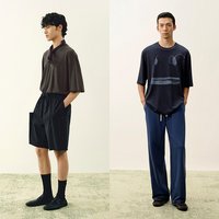速写 [商场同款]速写男装2026夏新品短袖T恤植物图案做旧宽松9Q6110910