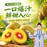 家佳供 四川蒲江红心猕猴桃奇异果整箱包邮  30个小果(50-70g/枚)