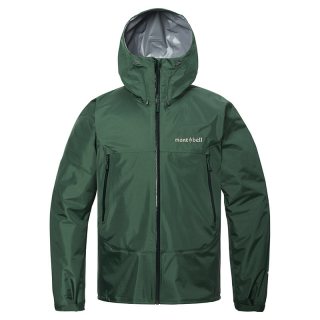 mont·bell 雨舞者 Gore-Tex 户外徒步防风防水 连帽冲锋衣 1128729 男款 DGN/深绿色 M